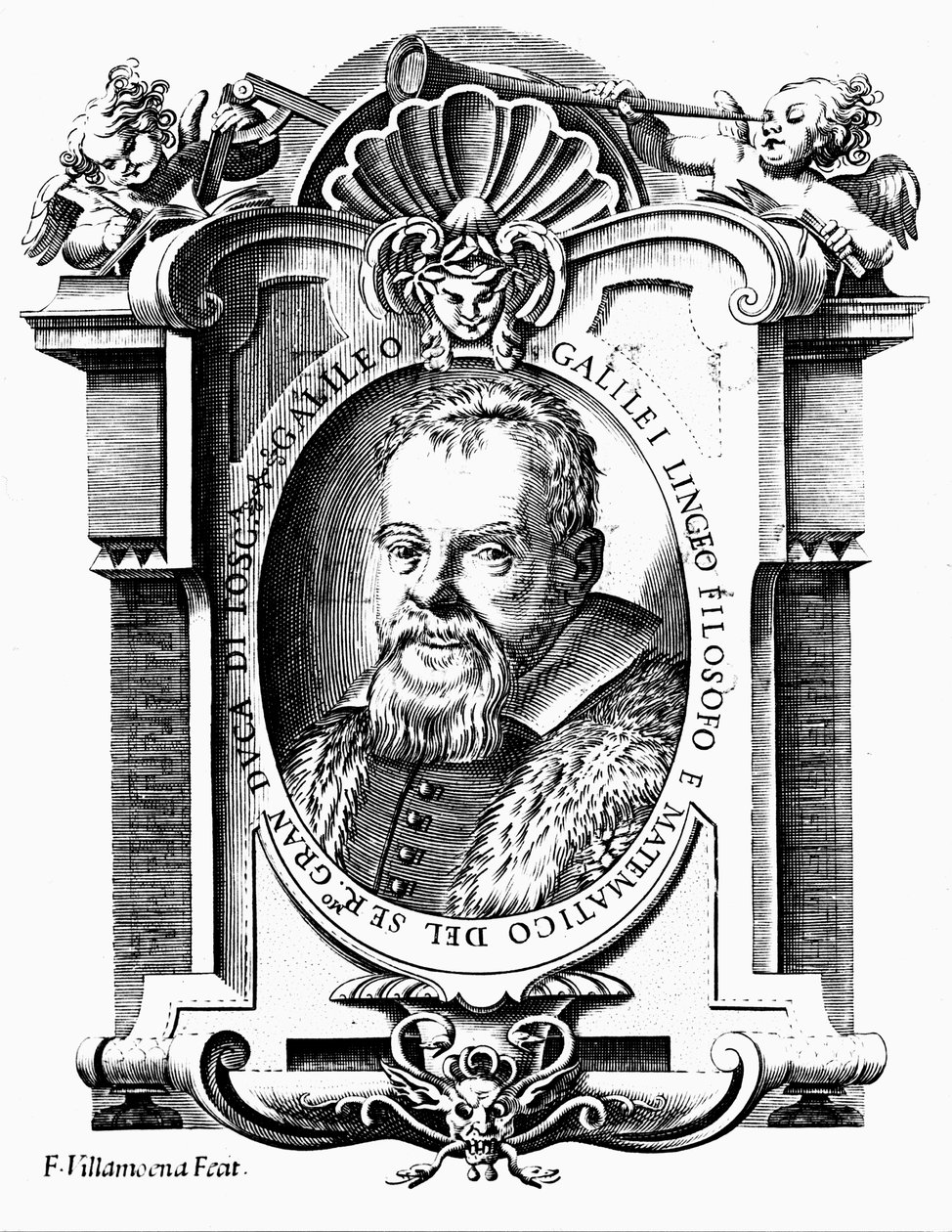 Galileo Galilei, astronome et mathématicien italien, début du 17e siècle - Francesco Villamena