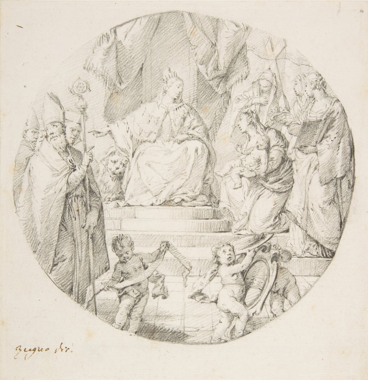 La Noblesse présentant un enfant à Venise, 1709-87 - Francesco Zugno