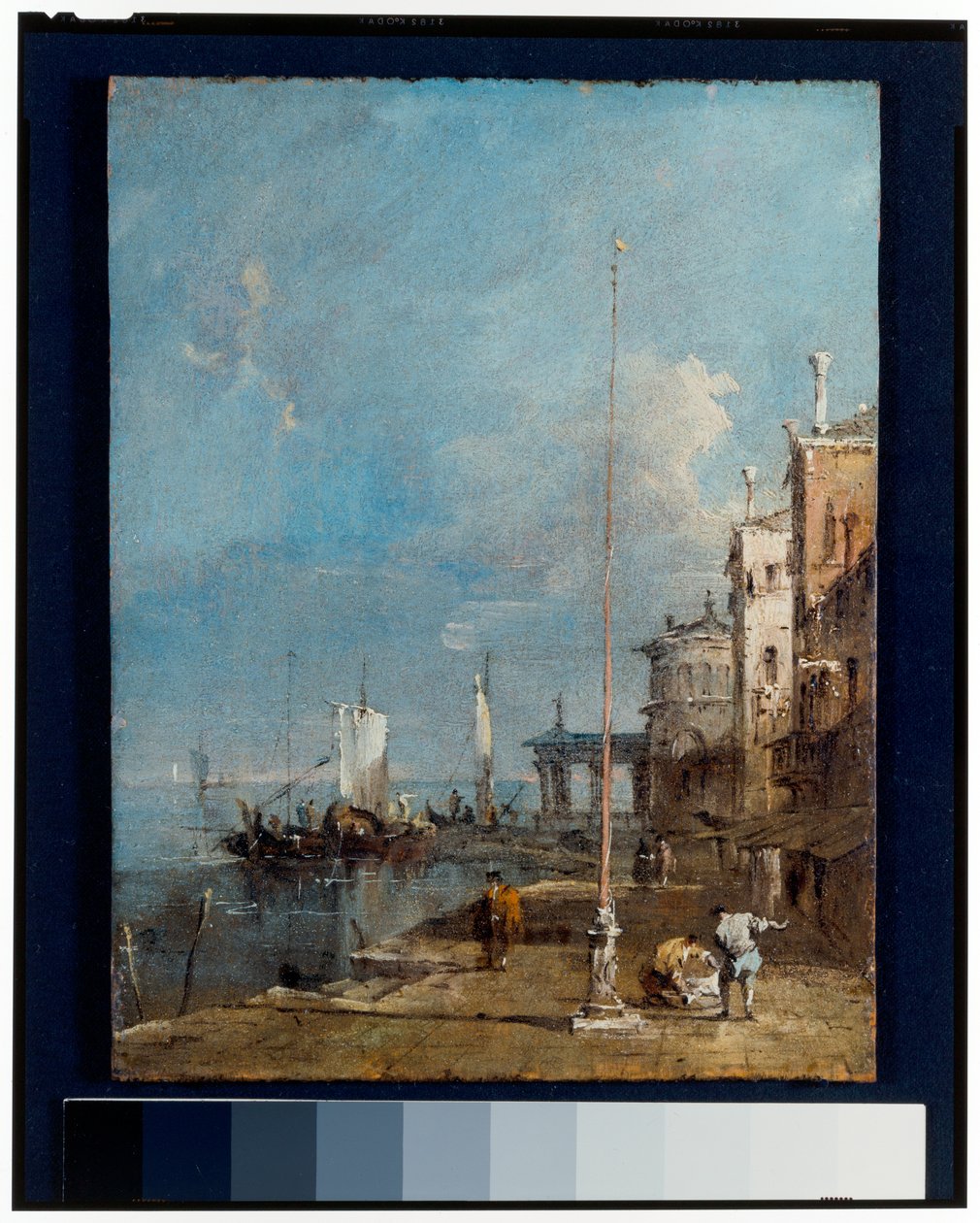 Caprice avec une arche triomphale et un arrière-plan urbain - Francesco and/or Gian Antonio (1699 1761) Guardi
