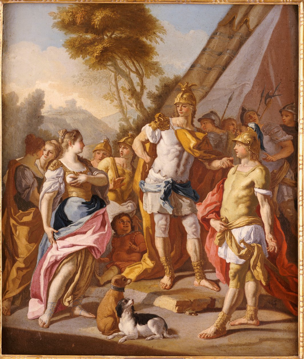 Sisygambis, la mère de Darius, prenant Héphaestion pour Alexandre le Grand - Francesco de Mura