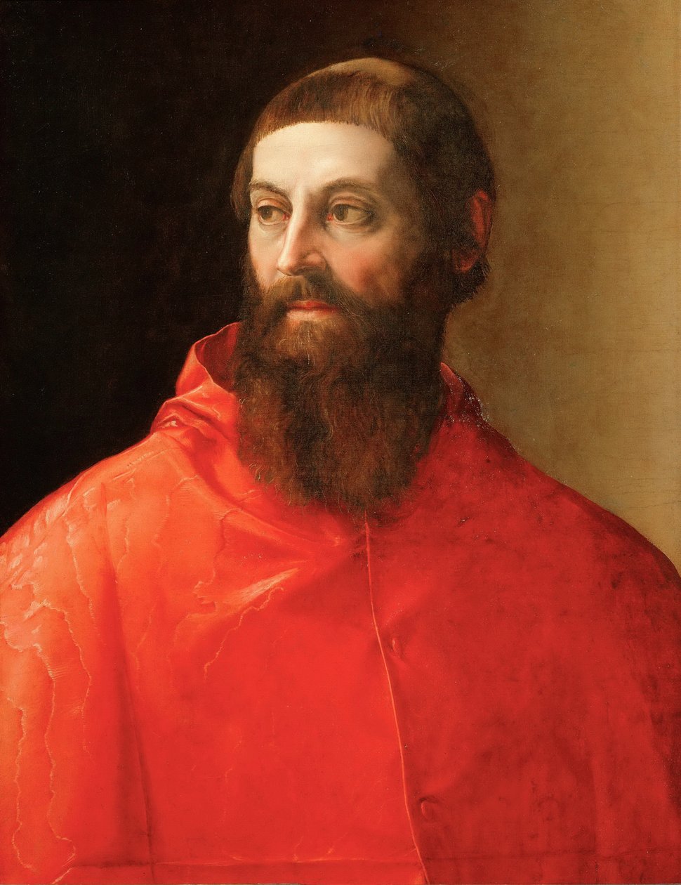 Portrait du cardinal Rodolfo Pio - Francesco de Rossi Salviati