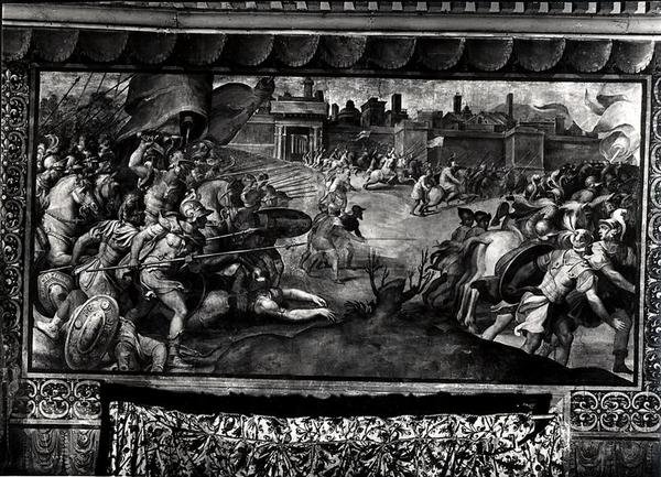 Charles V (1500-58) contre les Luthériens - Francesco de Rossi Salviati Cecchino