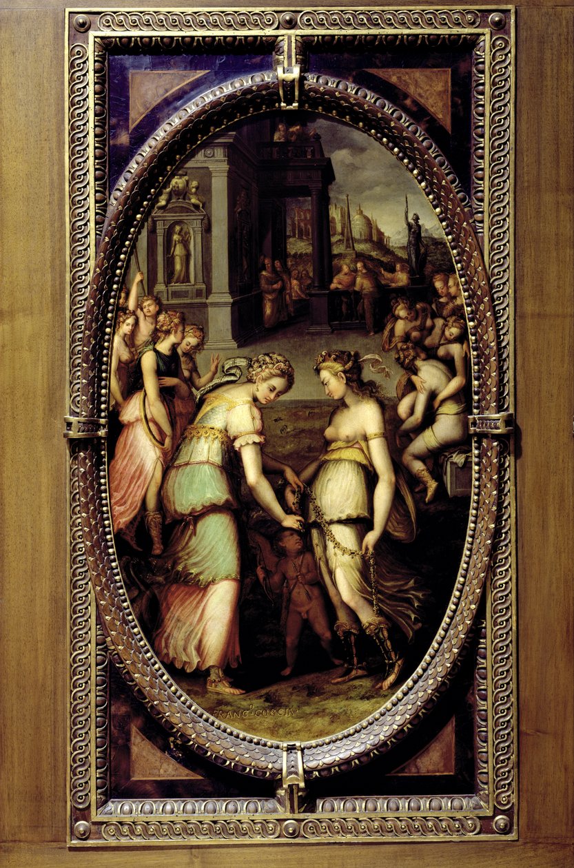 Junon empruntant la ceinture de Vénus, 1572 - Francesco del Coscia
