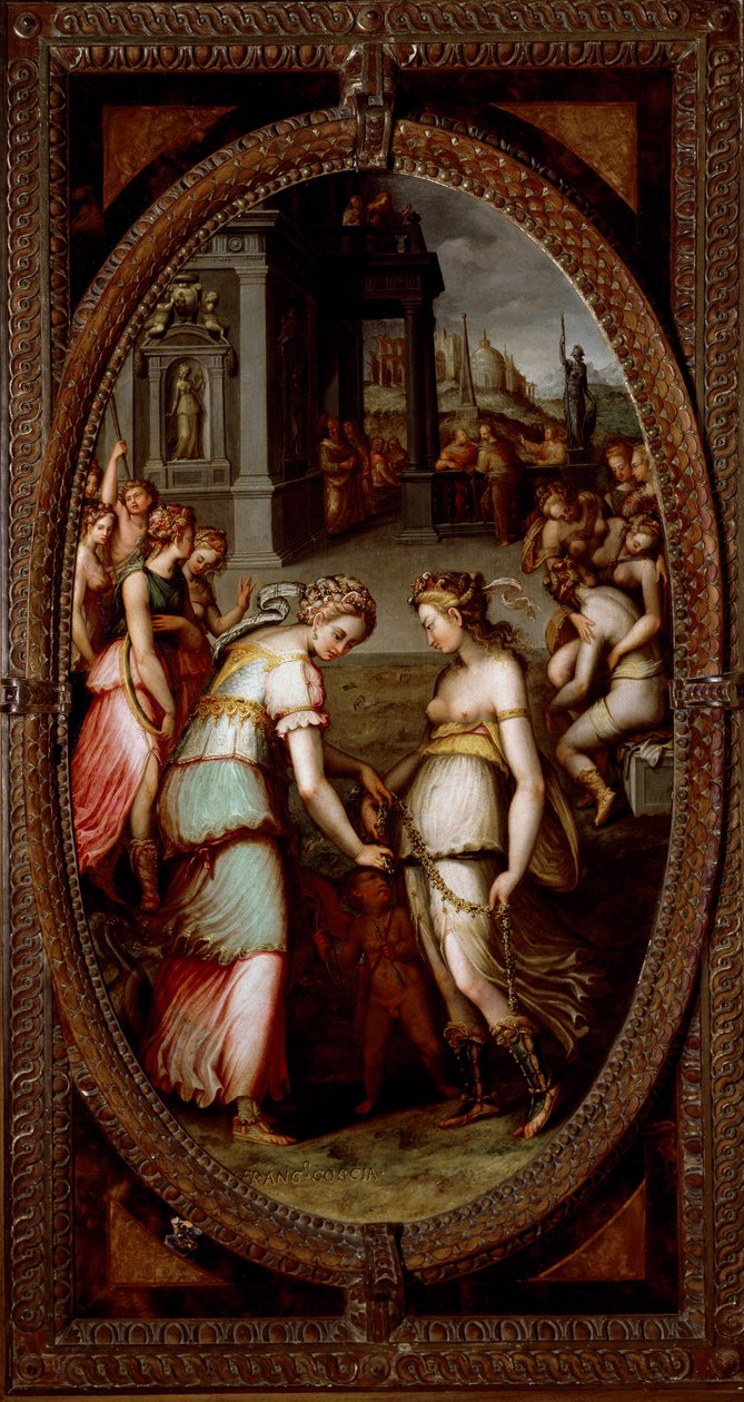 Junon empruntant la ceinture de Vénus - Francesco del Coscia