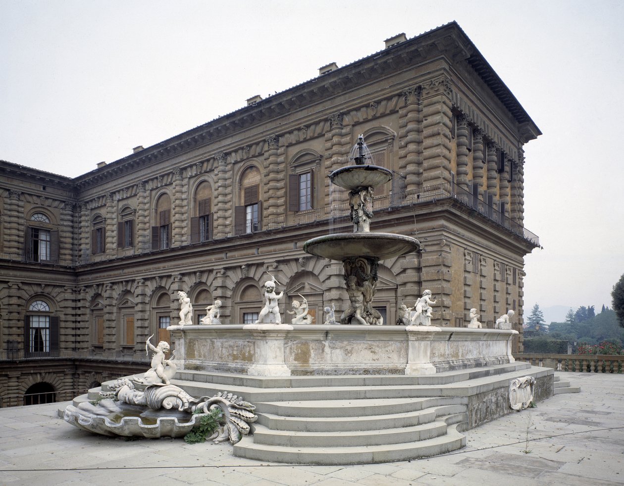 Vue de la fontaine de l