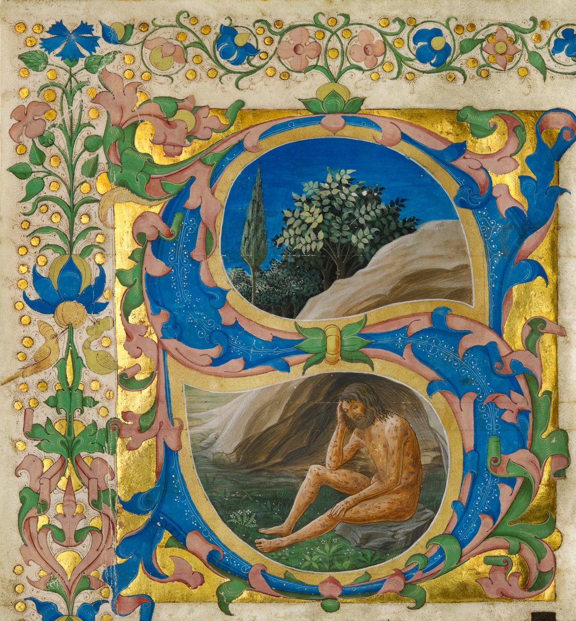 Initial S : Emploi - Francesco di Antonio del Chierico