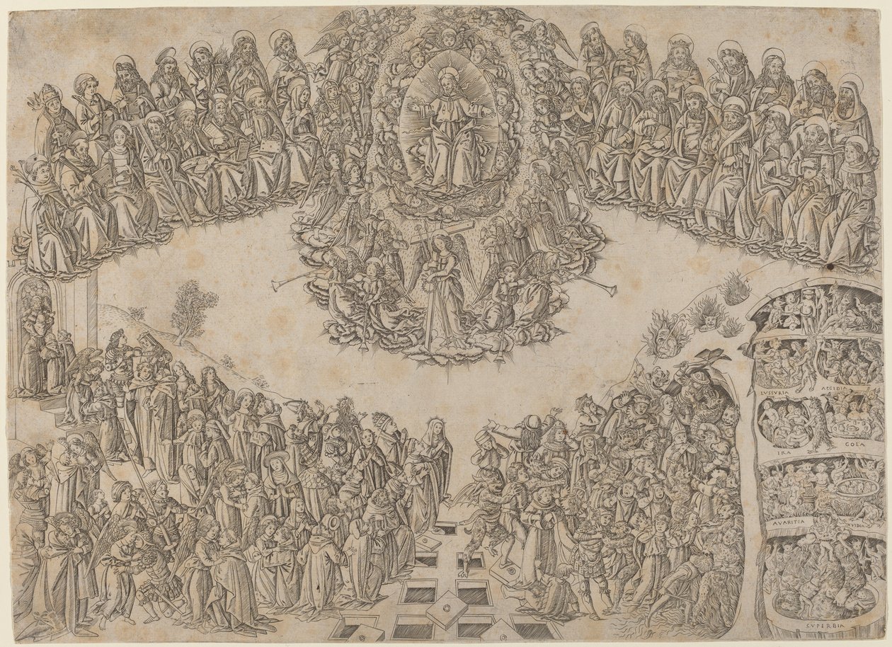 Le Jugement Dernier - Francesco di Lorenzo Rosselli after Fra Angelico