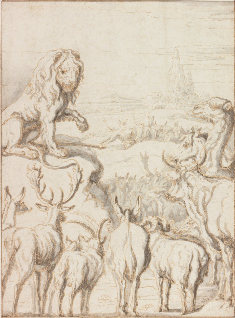 Le Lion, Roi des Animaux - Francis Barlow