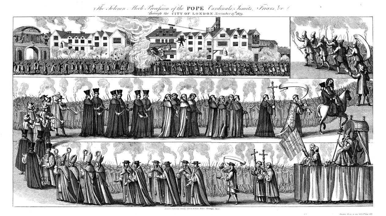 La Solennelle Procession Moqueuse du Pape - Francis Barlow