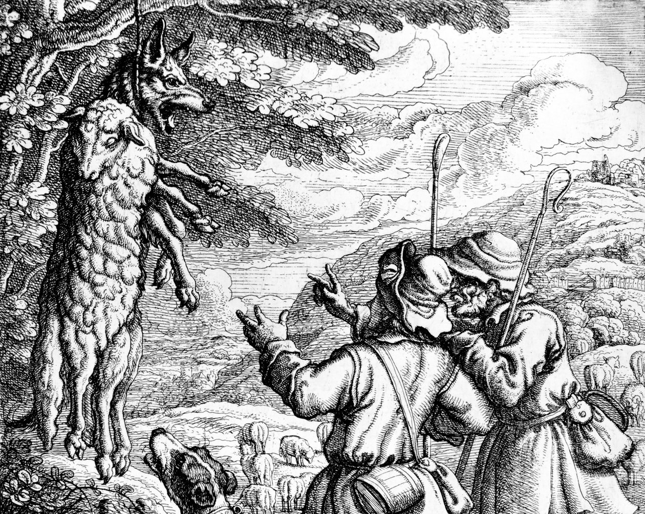 Le Loup en habit de mouton, 1687 - Francis Barlow