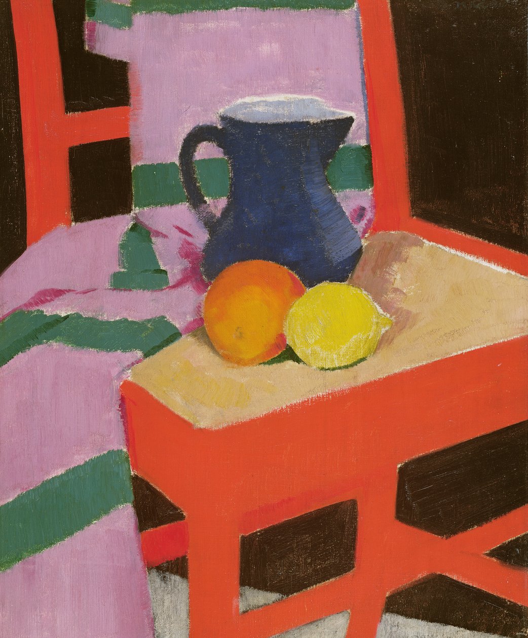 La chaise rouge (La cruche bleue) - Francis Campbell Boileau Cadell