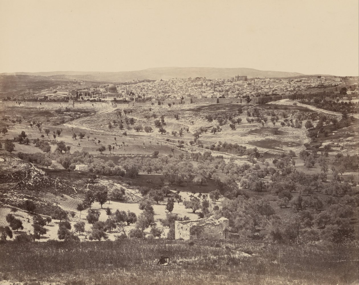 Jérusalem depuis le Mont des Oliviers - Francis Frith