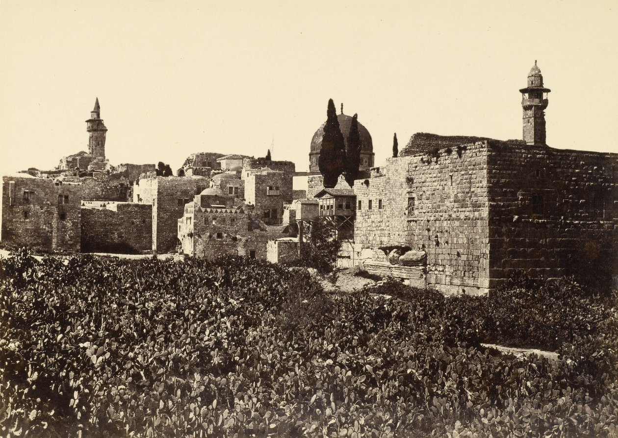 Lieux désolés à Jérusalem entre le Mont Sion et le Saint Temple - Francis Frith