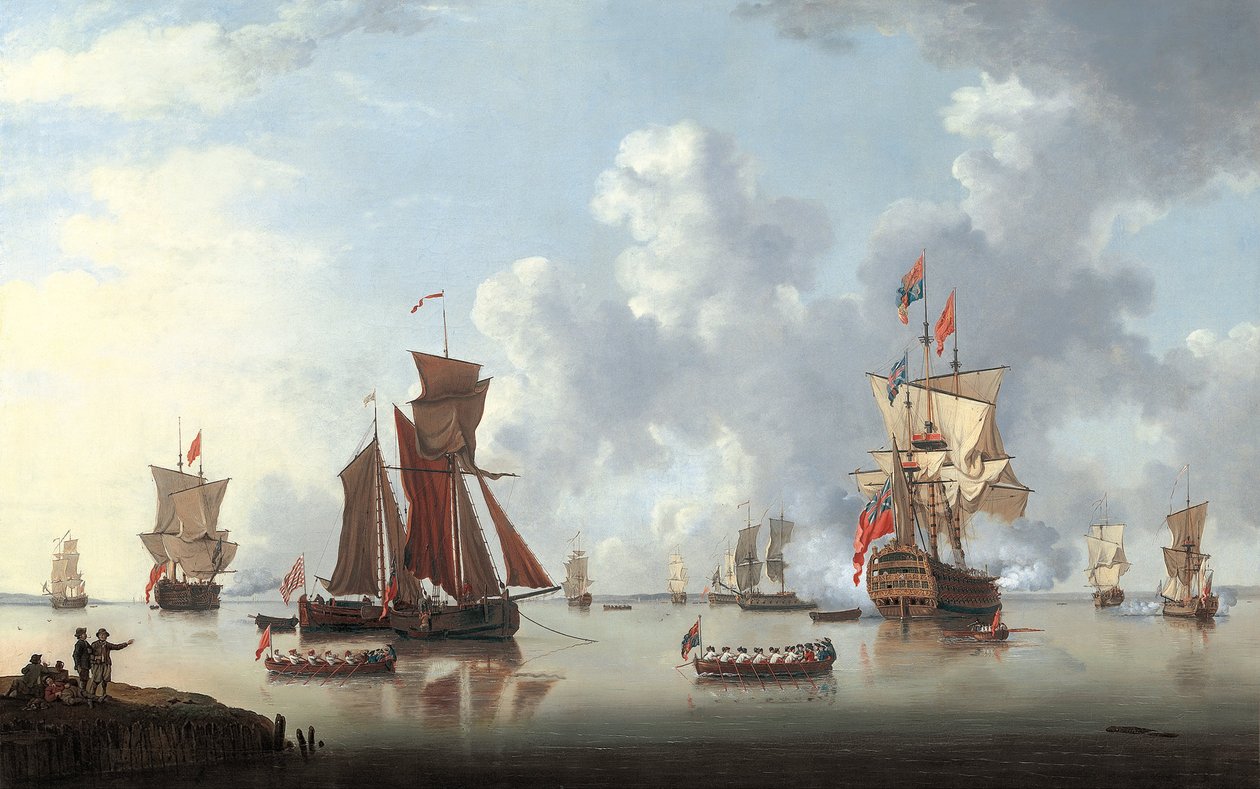 Le débarquement du prince marin à Spithead - Francis Swaine
