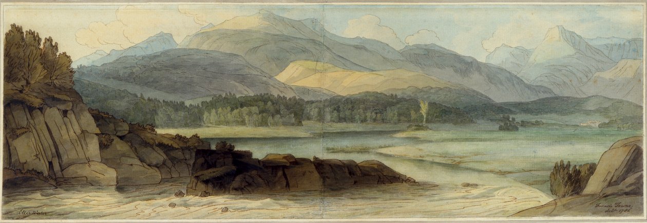 Elterwater, 12 août 1786 - Francis Towne