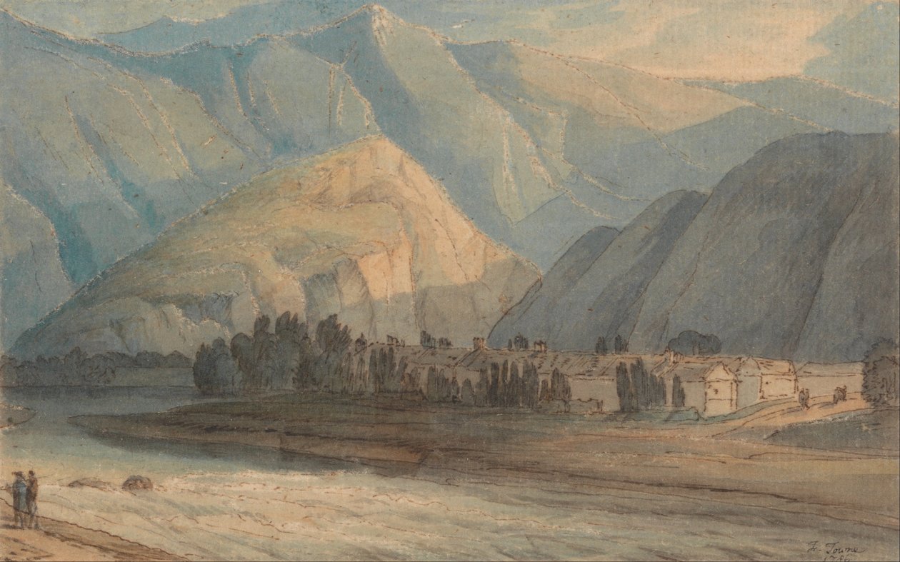 La Grange à la tête du lac de Keswick - Francis Towne