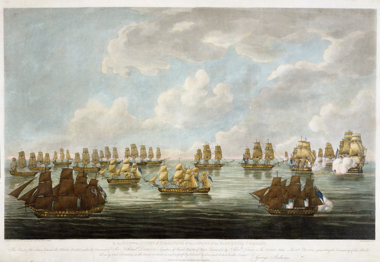 Action entre la flotte de Chine et une escadre française le 15 février 1804 - Francis (after) Sartorius