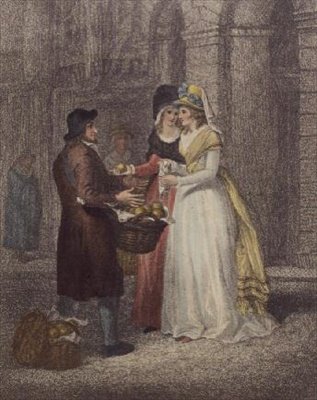 Douces oranges de Chine, Douce Chine, Planche 3 de "Cries of London" (impression) - Francis (after) Wheatley