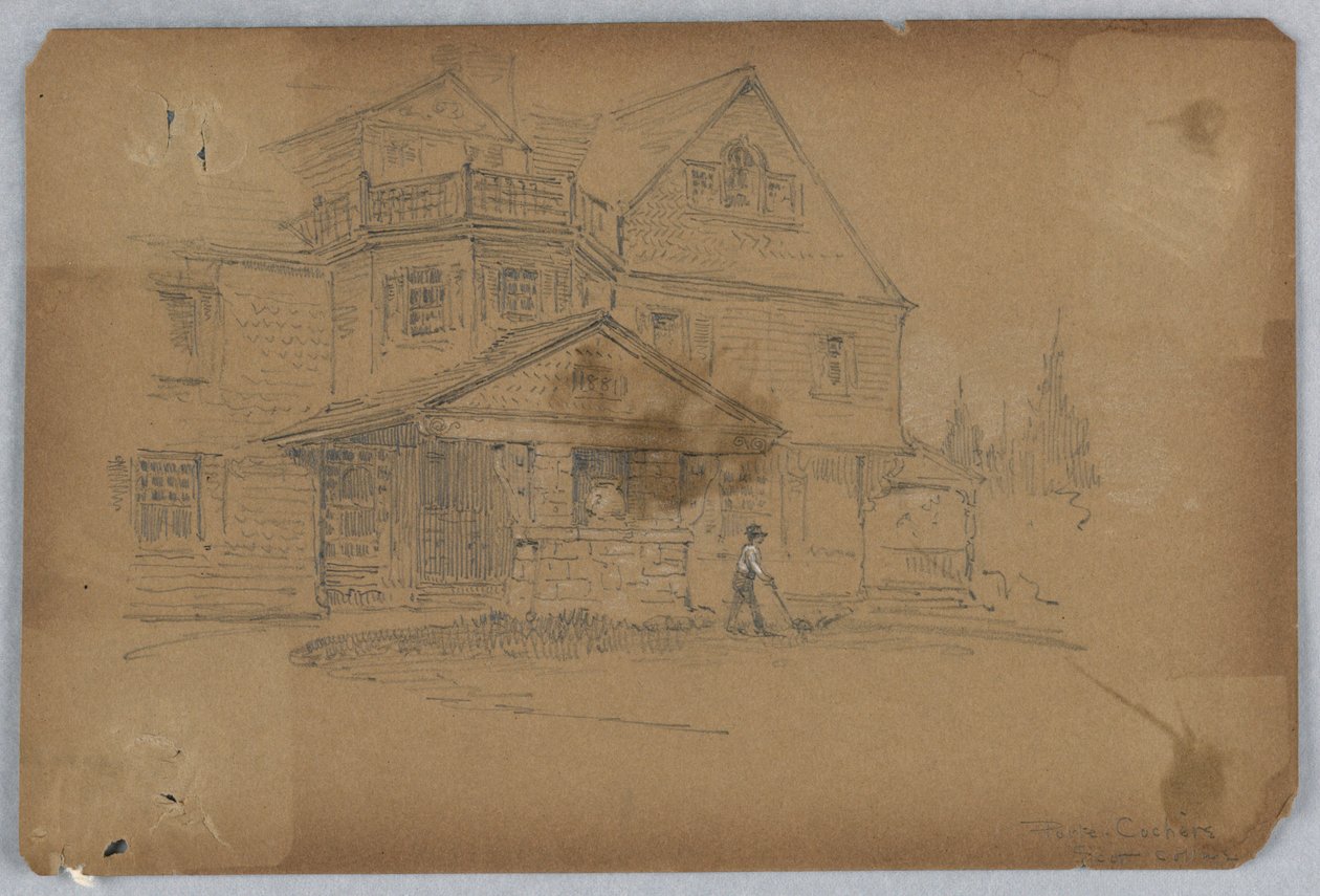 Porte-cochère, Scott Cottage - Francis Augustus Lathrop
