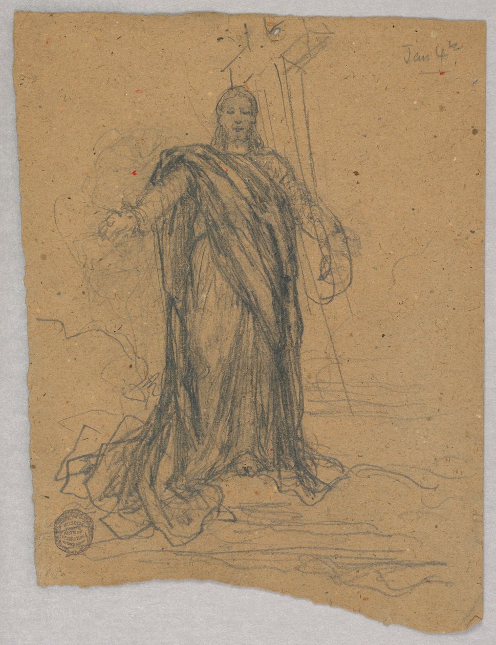 Croquis pour la figure centrale de l