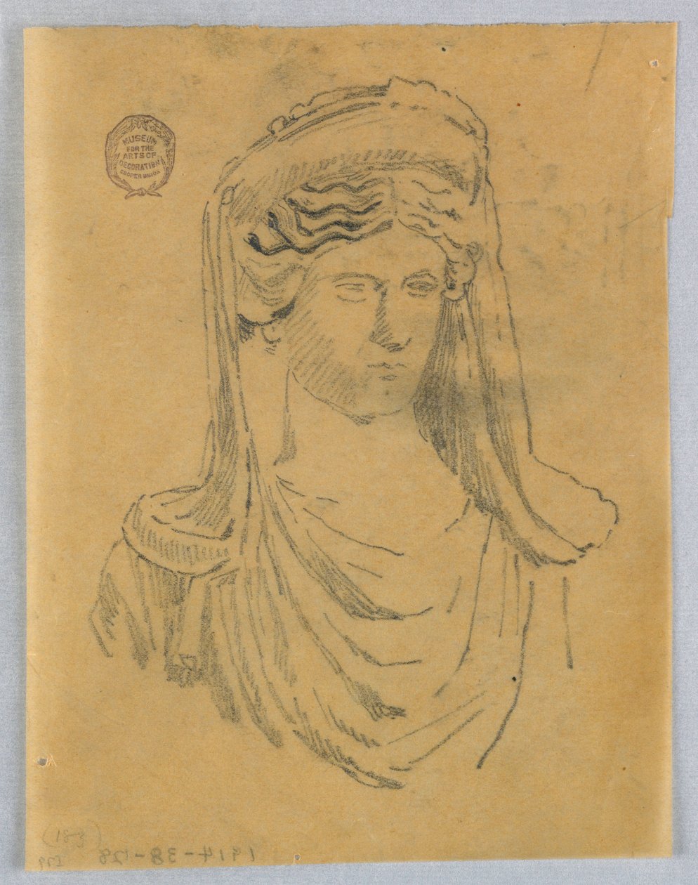 Esquisse de buste de femme - Francis Augustus Lathrop