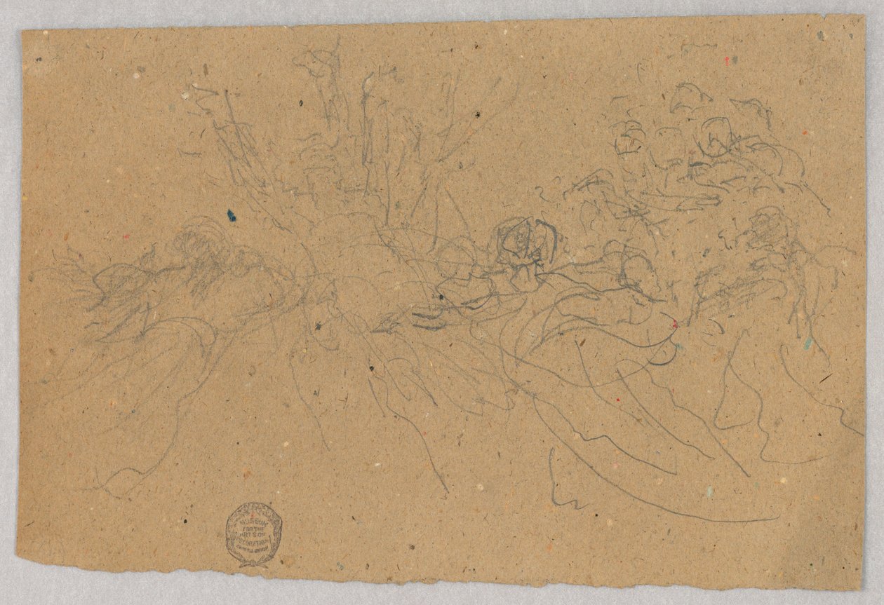 Esquisse de groupe figuratif pour l