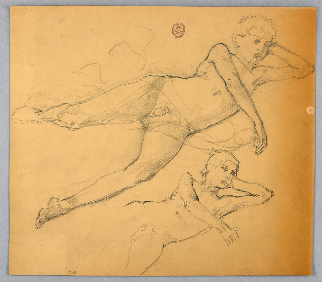Études de figure nue - Francis Augustus Lathrop