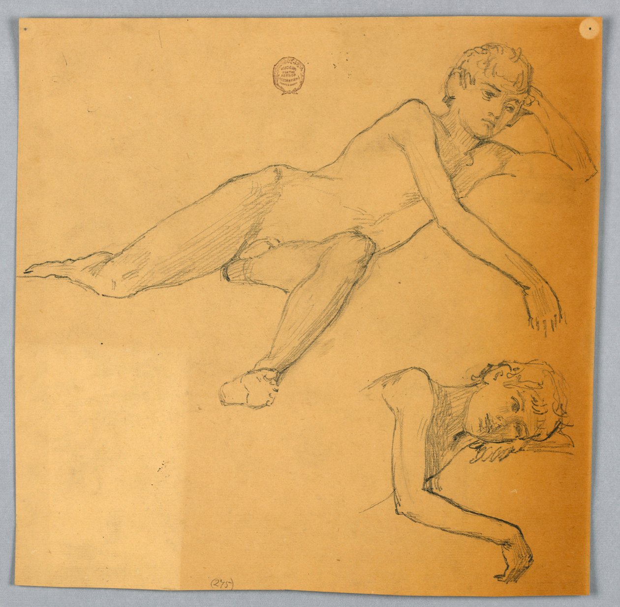 Études de figure nue - Francis Augustus Lathrop