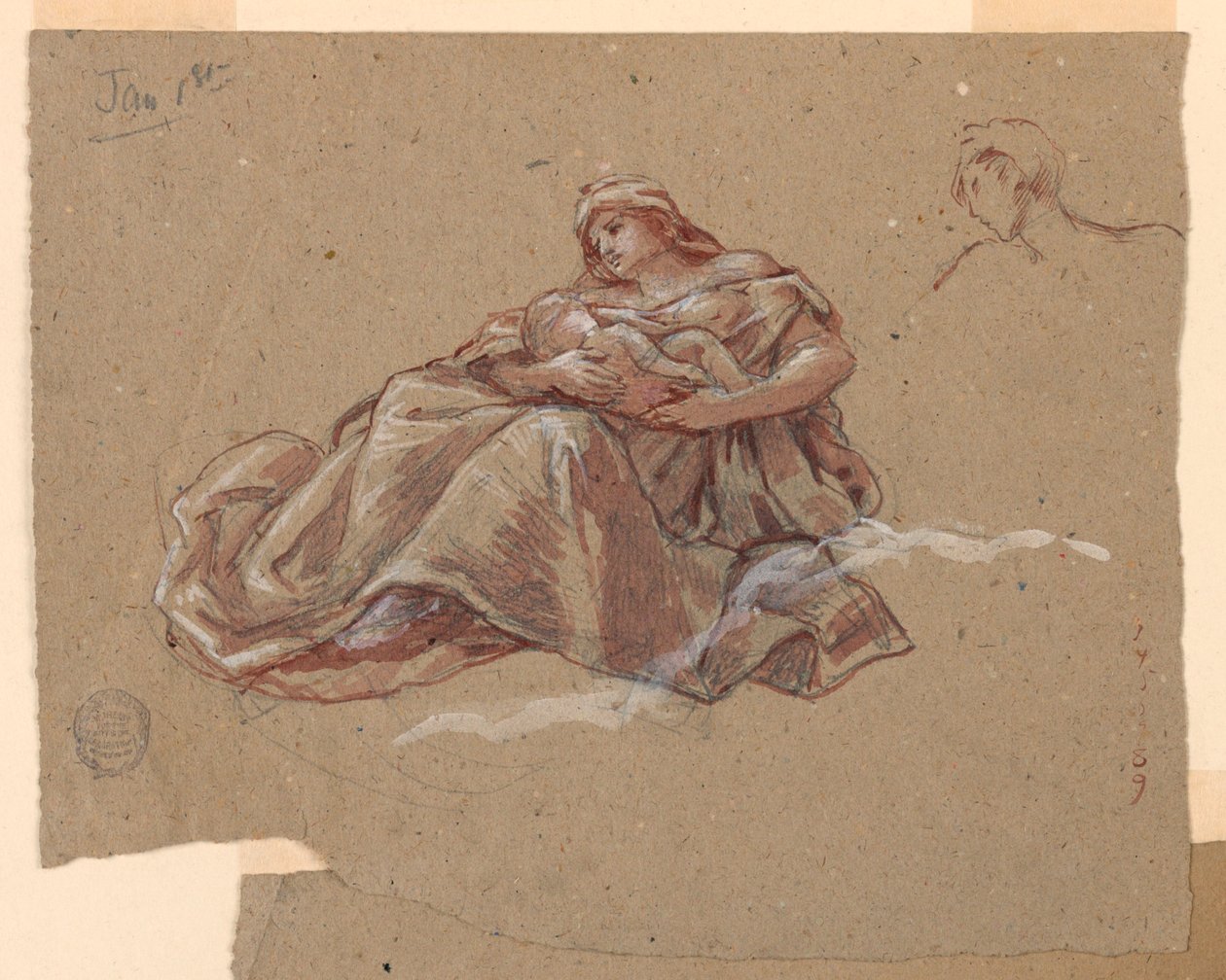 Étude pour "Charité," Église Saint-Barthélemy, New York, NY - Francis Augustus Lathrop