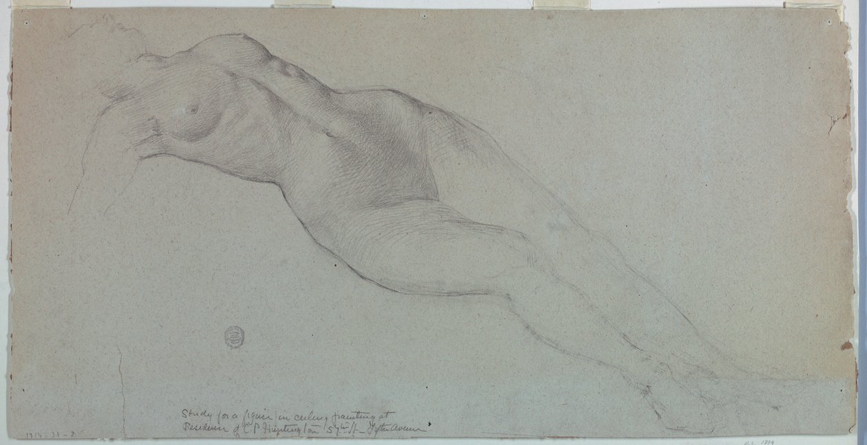 Étude pour "Diane et ses Suivantes parmi les Constellations" - Francis Augustus Lathrop