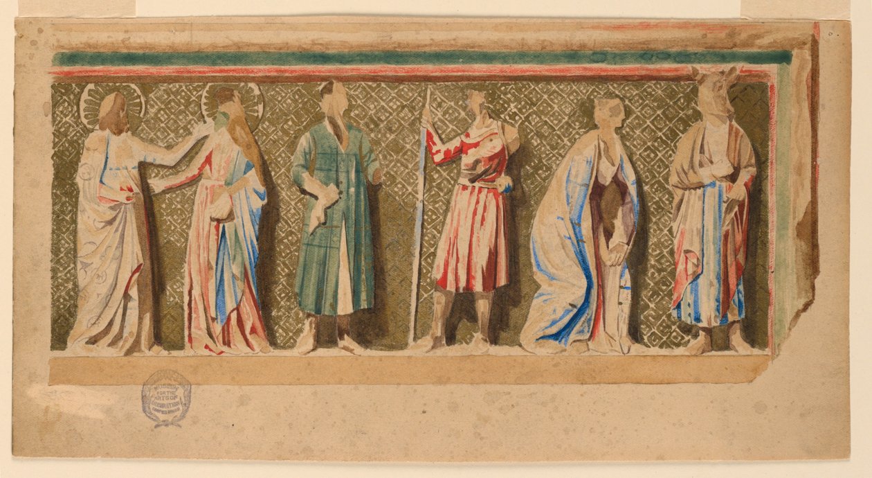 Étude de "Retable de Saint-Germer-de-Fly", Paris, France - Francis Augustus Lathrop