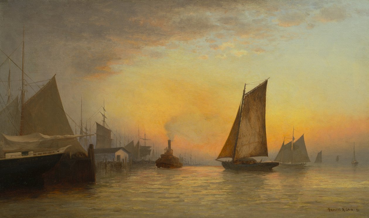 Port de New York, N.Y., 1880 - Francis Augustus Silva