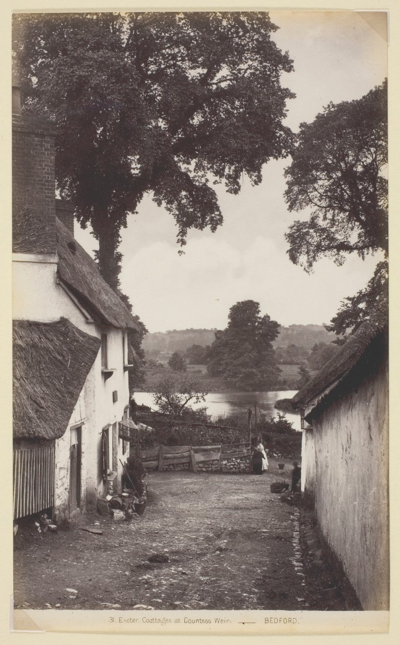 31 Exeter, Cottages à Countess Weir - Francis Bedford