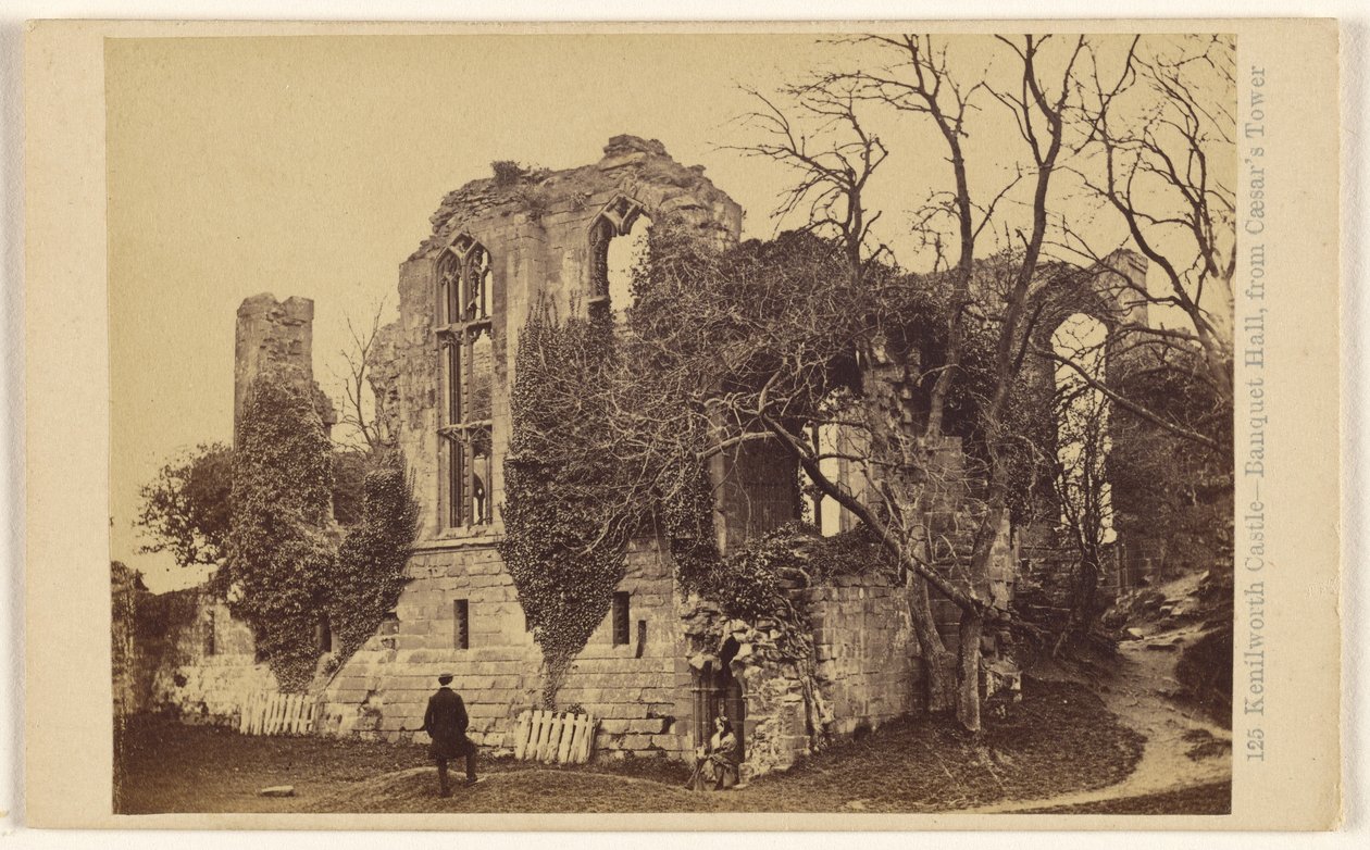 Château de Kenilworth - Salle de banquet, depuis la tour de César. - Francis Bedford