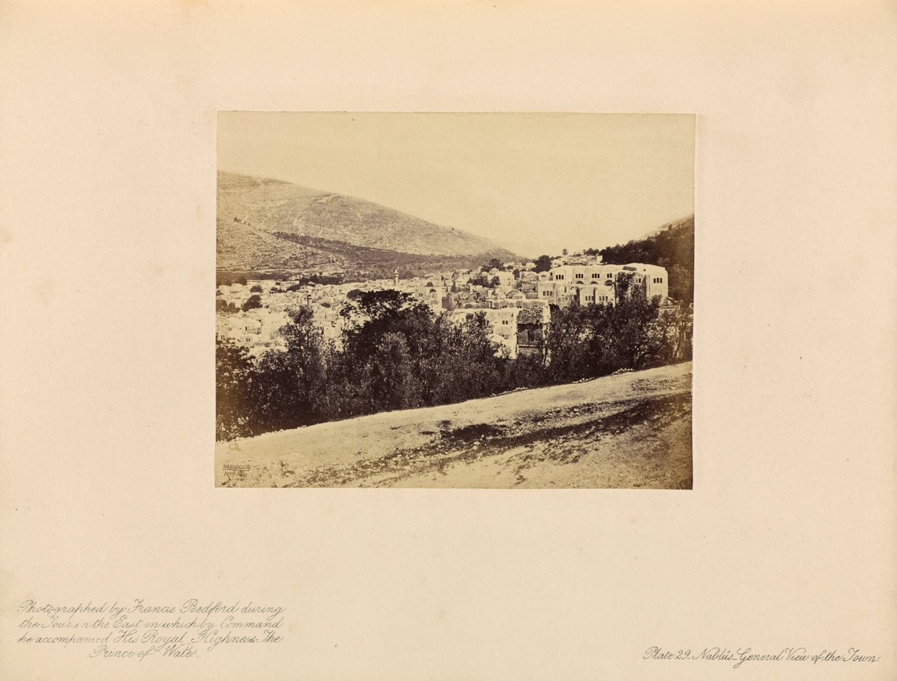 Nablûs - Vue générale de la ville - Francis Bedford