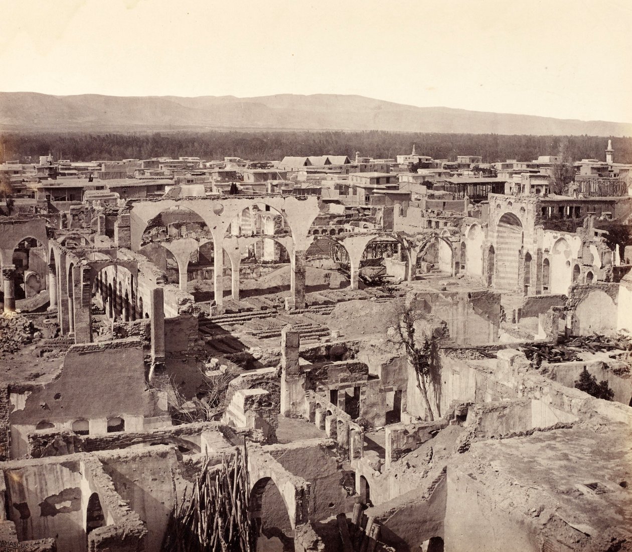 Ruines du quartier chrétien, montrant les vestiges de l