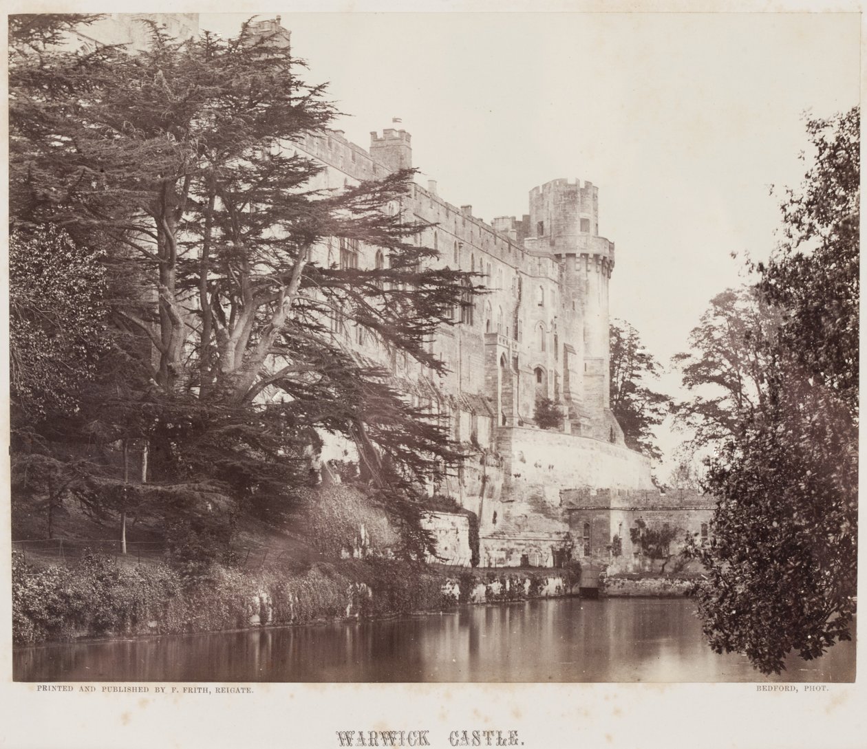 Château de Warwick, vers 1857 (tirage à l