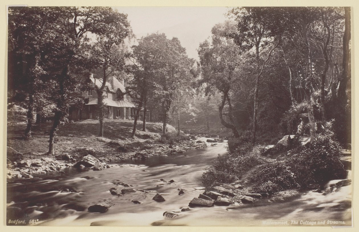 Watersmeet, le cottage et les ruisseaux - Francis Bedford