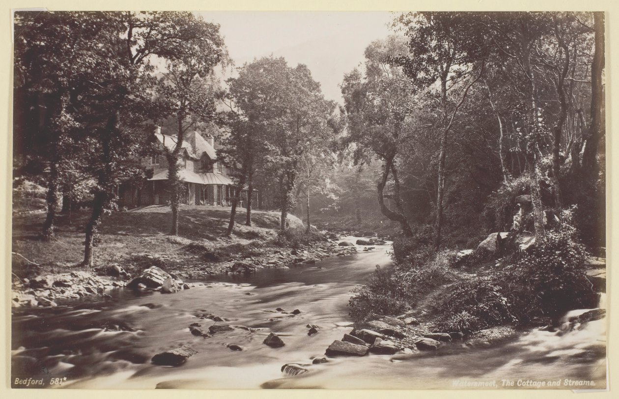 Watersmeet, le Cottage et les ruisseaux, 1860-94 - Francis Bedford