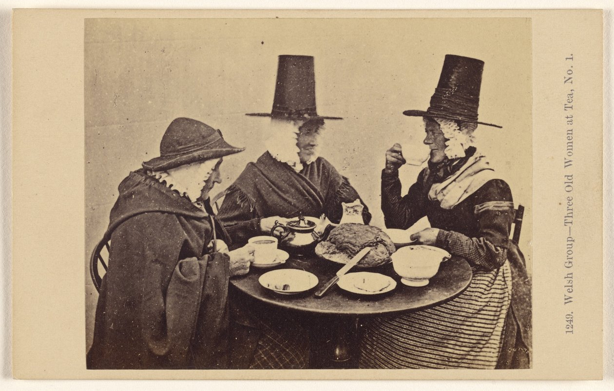 Groupe gallois - Trois femmes âgées prenant le thé. No 1. - Francis Bedford