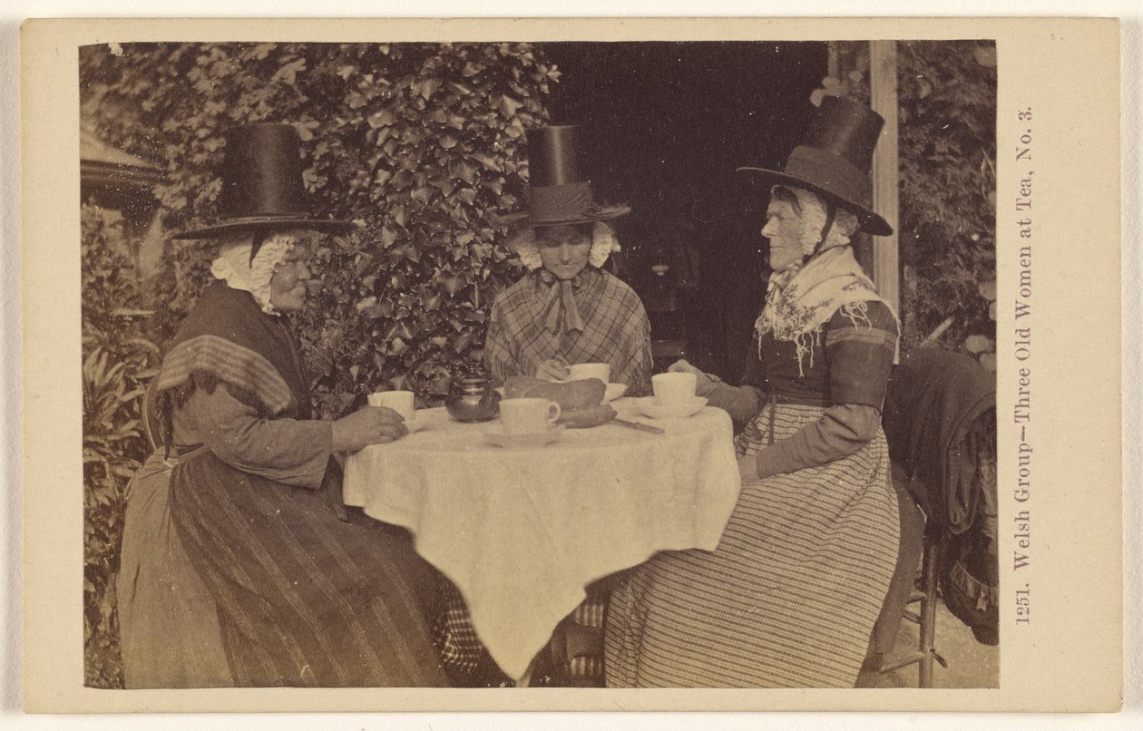 Groupe gallois - Trois vieilles femmes prenant le thé, no 3 - Francis Bedford