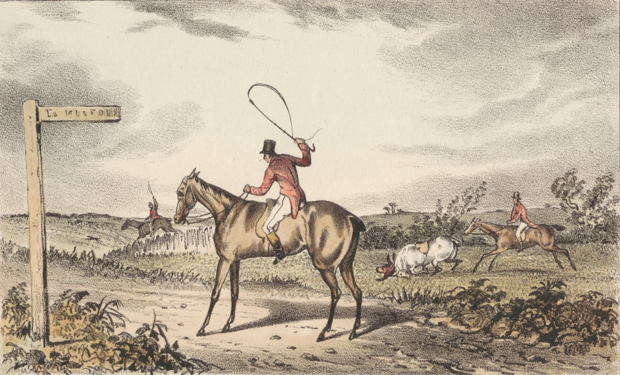 [Chasse au renard] Ensemble de douze "Illustrations de Turner à Nimrod sur la condition des chasseurs," supplément à l