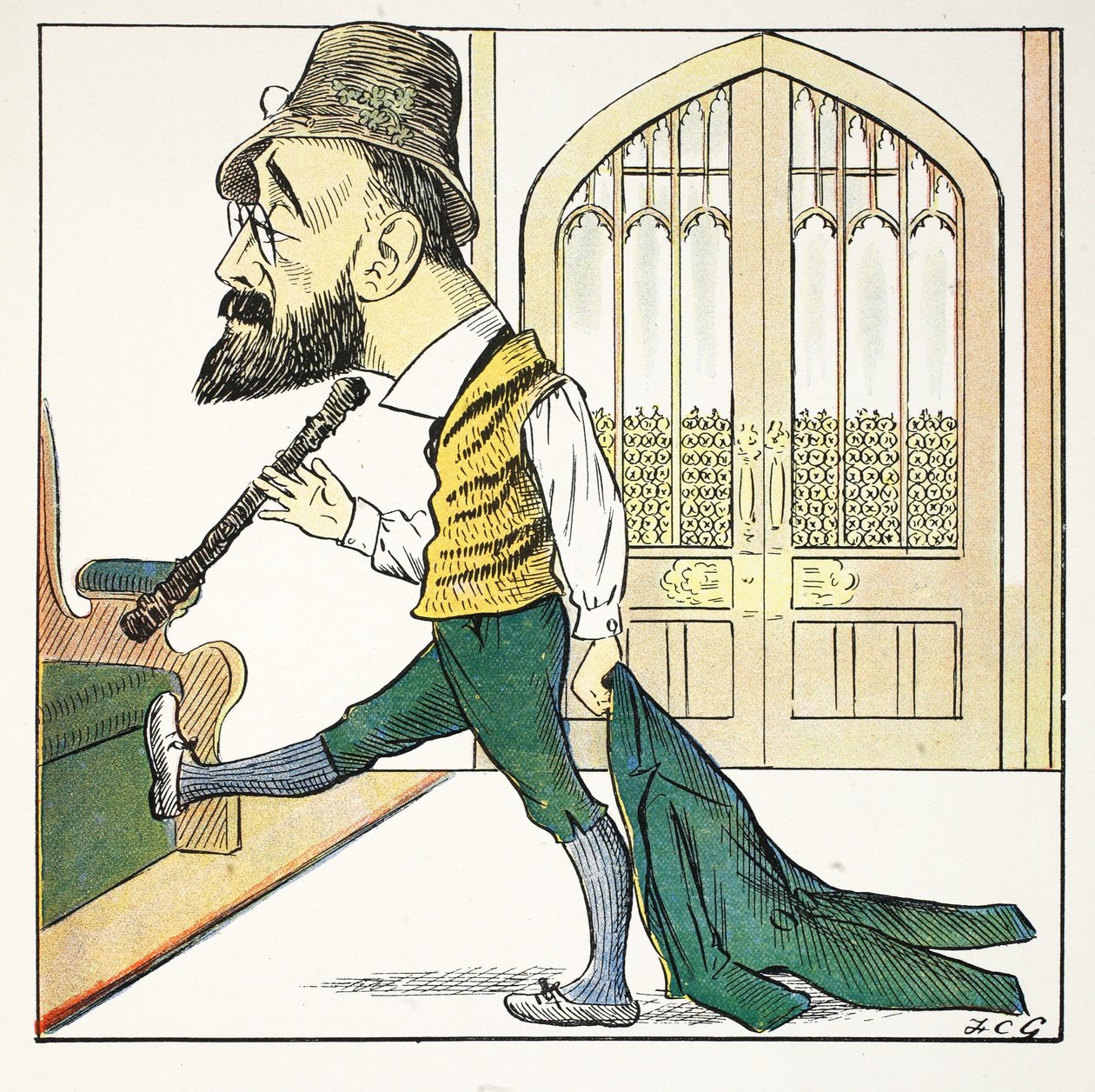 Strong T, illustration de L'Alphabet de Struwwelpeter, vers par Harold ...