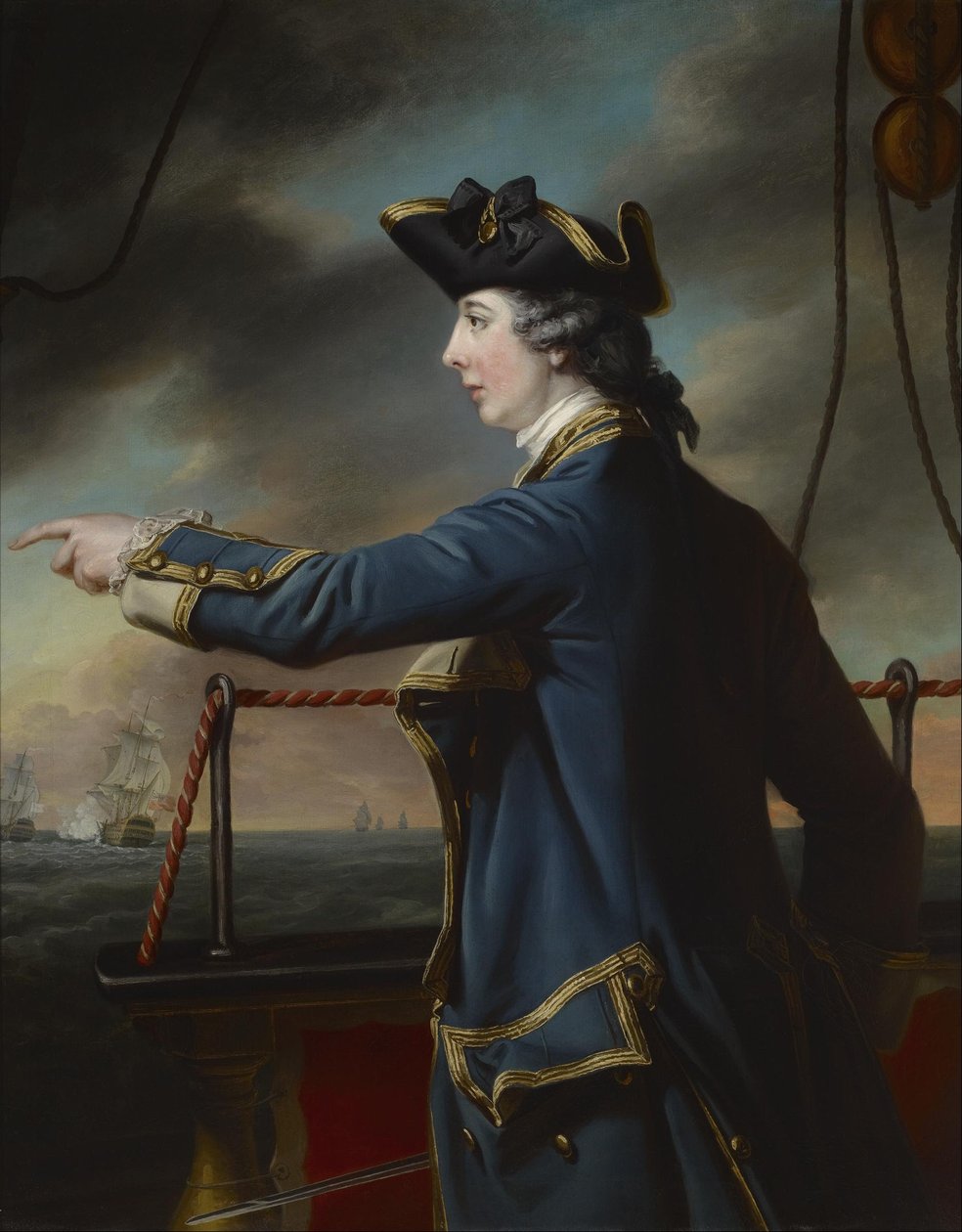 Portrait du capitaine Edward Knowles, R.N. (1742-1762) - Francis Cotes