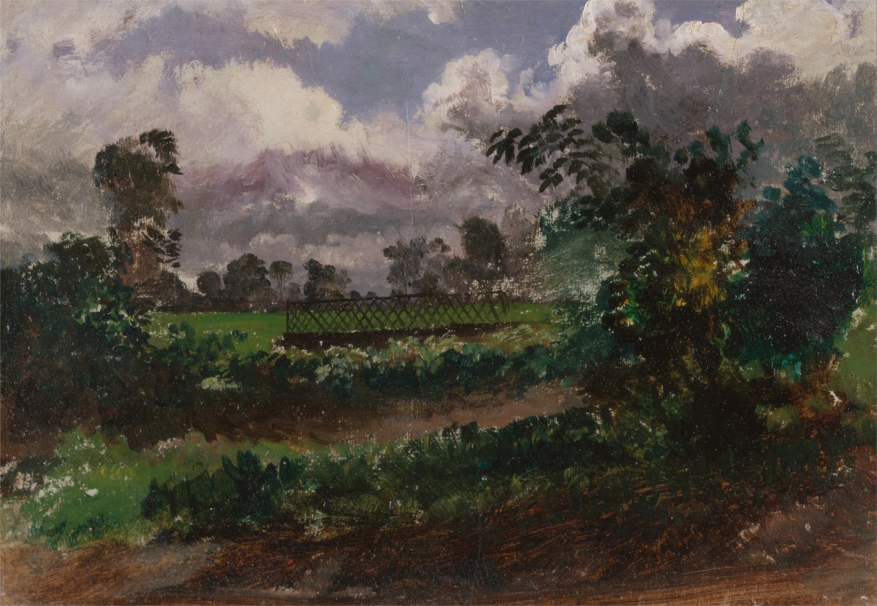 Vue du jardin de l