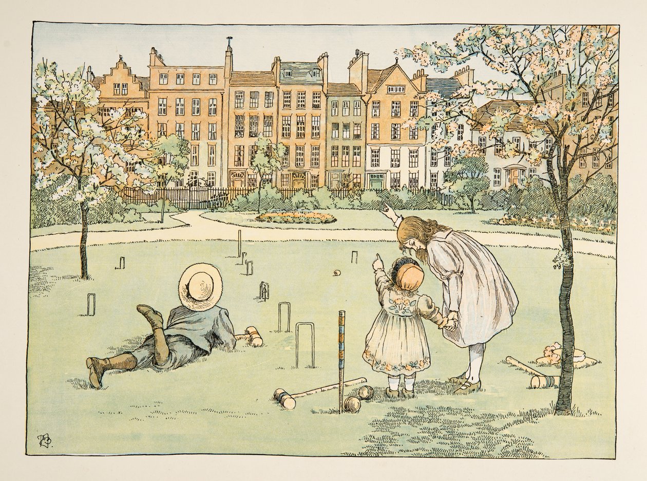 Le ramoneur, tiré de Four and Twenty Toilers, pub. 1900 (lithographie couleur) - Francis Donkin Bedford