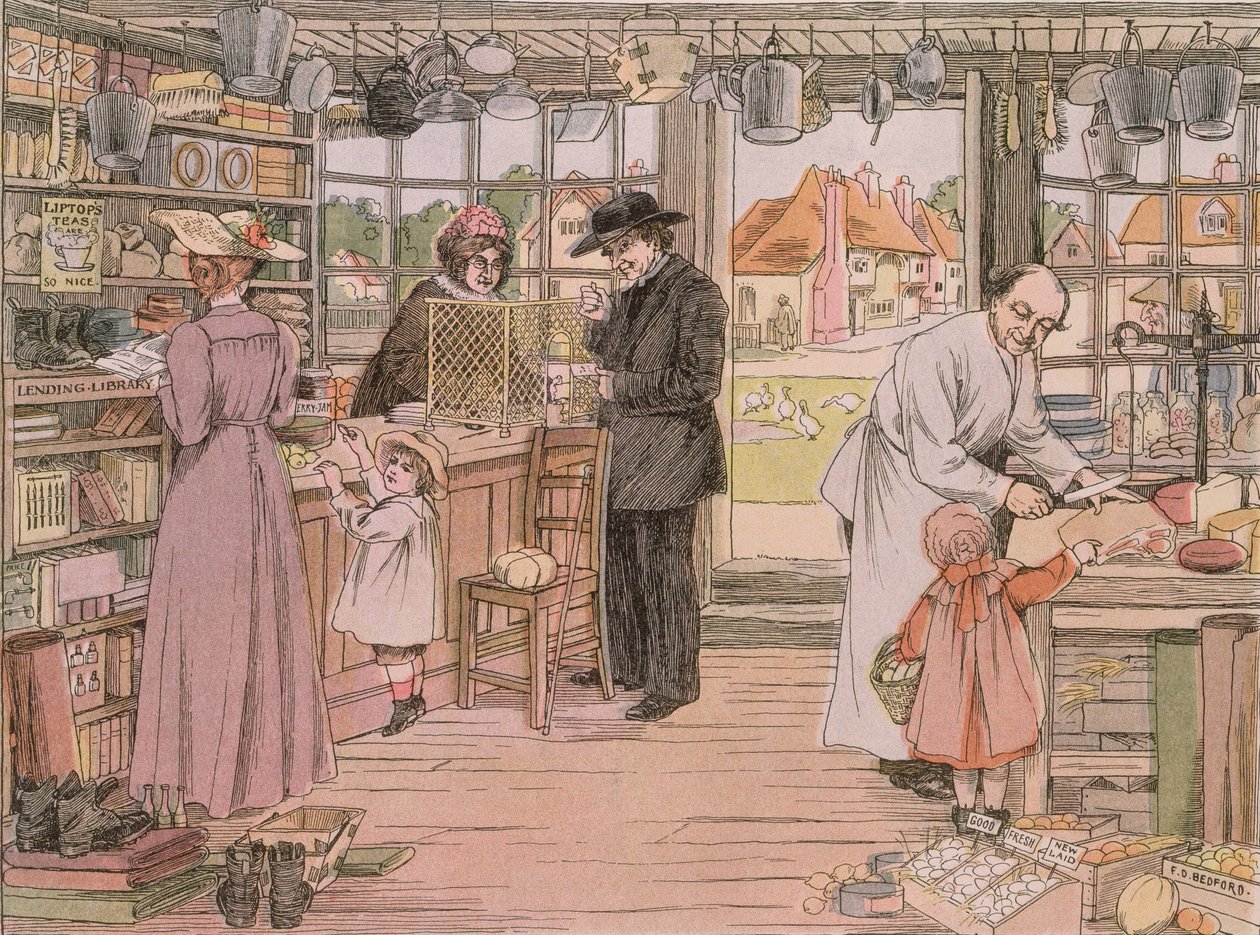 Le magasin général, extrait de "The Book of Shops" (Le livre des magasins) - Francis Donkin Bedford