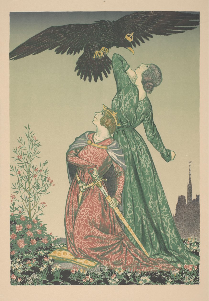 Deux femmes attaquées et un aigle couronné - Francis Ernest Jackson