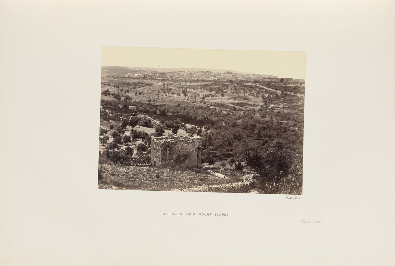 Jérusalem depuis le Mont Scopus - Francis Frith
