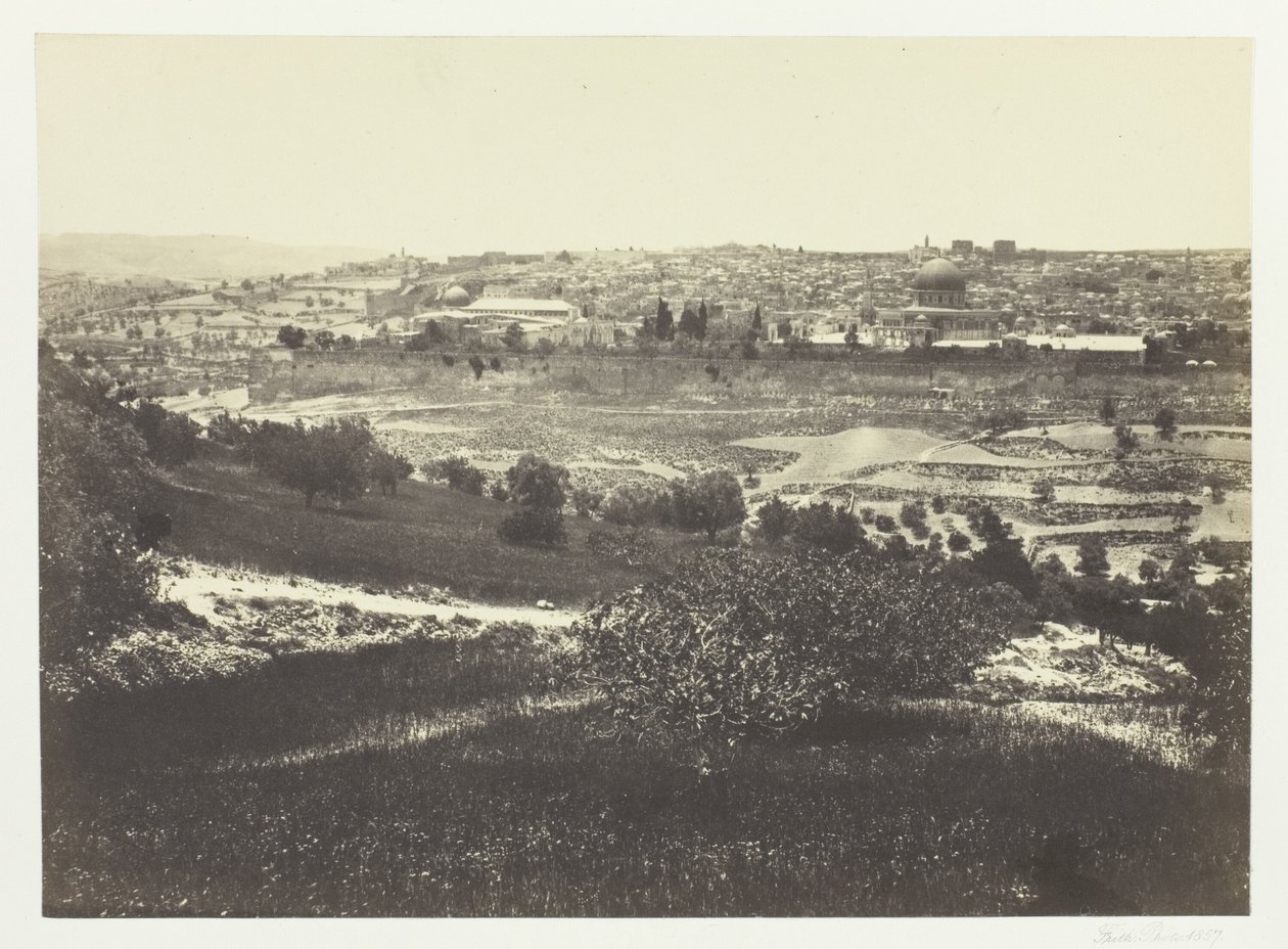 Jérusalem, depuis le mont des Oliviers, n° 1 - Francis Frith